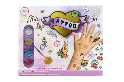 Set di tatuaggi glitterati per bambini