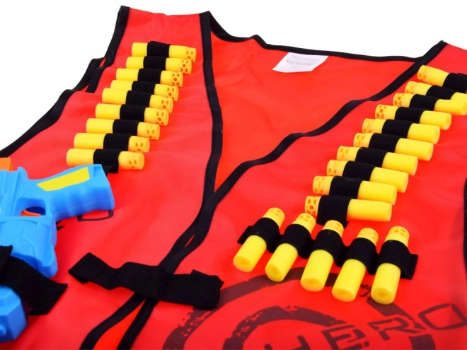 Set da gioco con gilet e munizioni per NERF