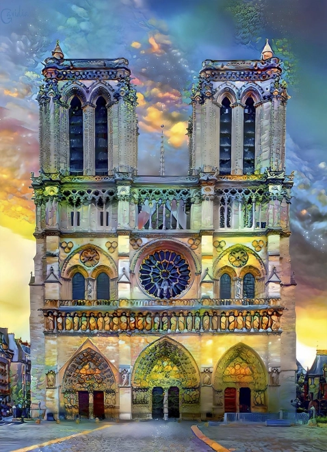 Puzzle Cattedrale di Notre-Dame Parigi 1000 pezzi