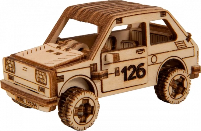 Puzzle 3D in legno - modello auto da rally