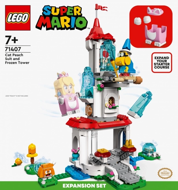 Lego Super Mario - Torre di Ghiaccio di Peach Gatto - Set di Espansione