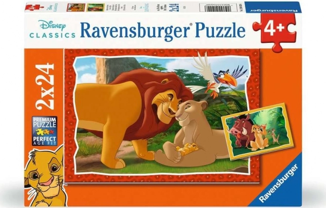 Puzzle Disney Il Re Leone 2x24 pezzi Ravensburger