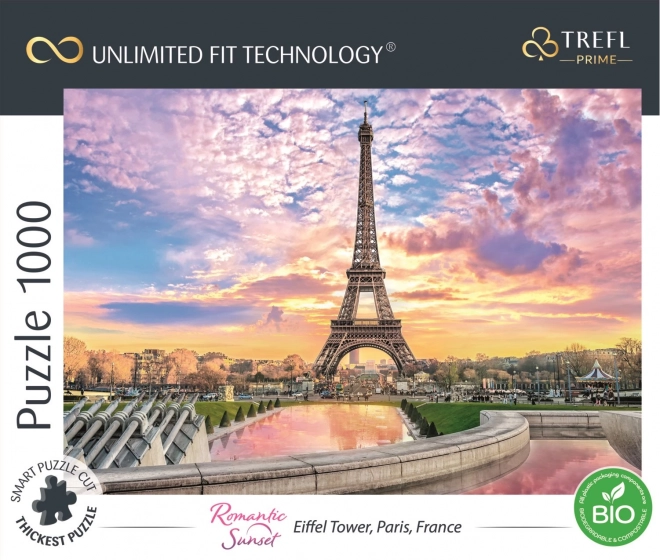 Trefl Puzzle Tramonto Romantico: Torre Eiffel, Parigi 1000 Pezzi