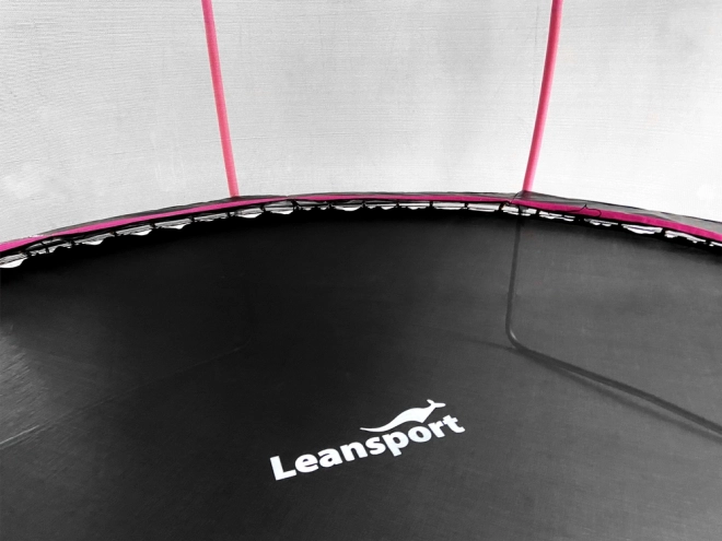 Trampolino da giardino LEAN Sport Max 14ft nero-rosa