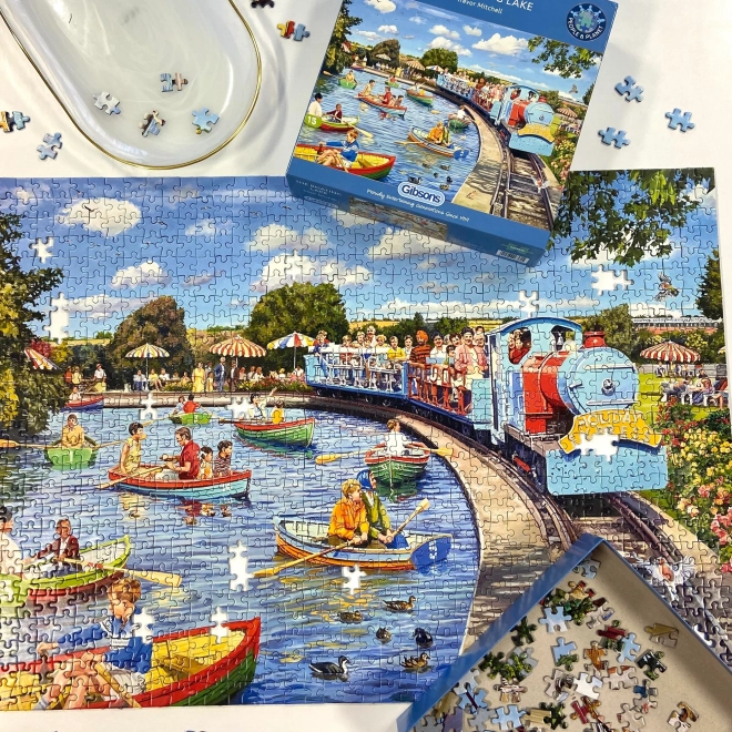 Puzzle Gibsons Lago Canottaggio 1000 Pezzi