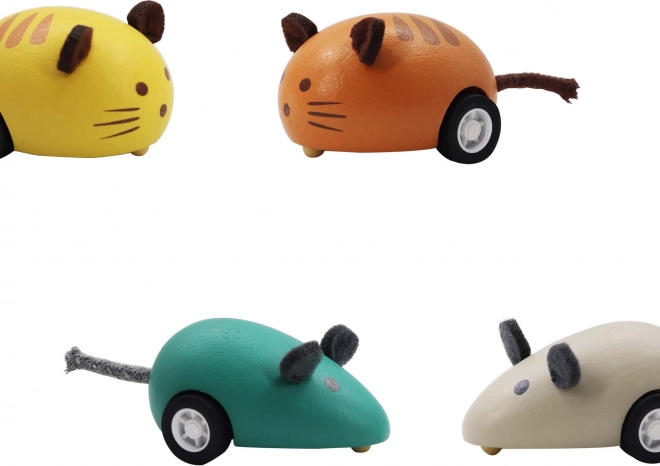 Animale di legno con ruote