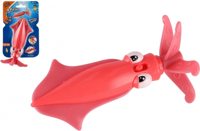 Polpo su carica per bambini – giocattolo in plastica per l'acqua 15 cm