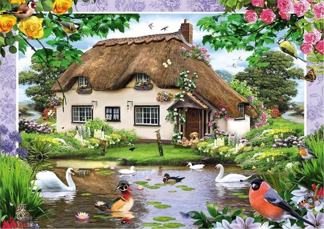 Puzzle romantico cottage 500 pezzi