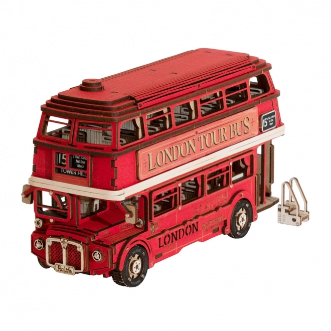 Puzzle 3D in legno Autobus a due piani di Londra