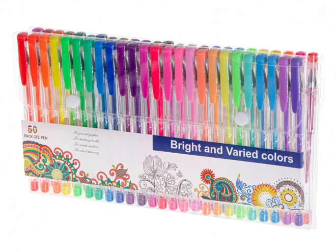 Set di penne gel colorate glitterate 50 pezzi