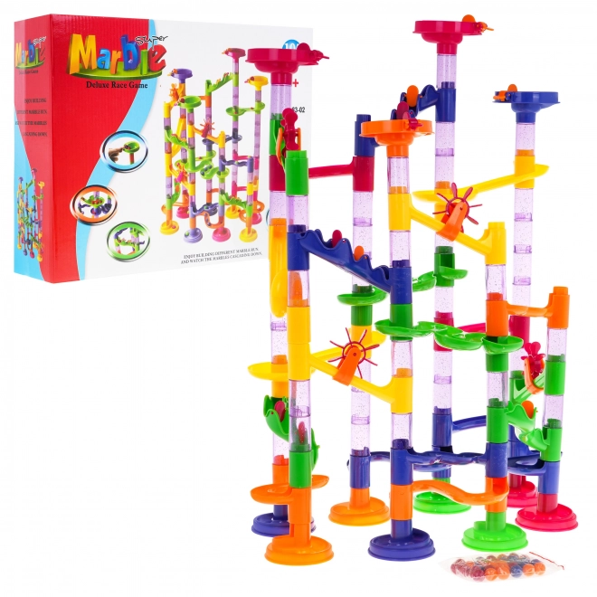 Gioco di Costruzione Pista delle Biglie per Bambini