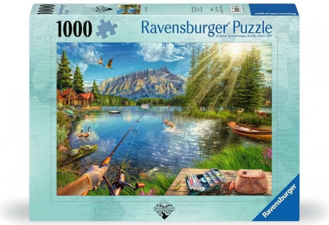 Puzzle Ravensburger Vita al lago 1000 pezzi