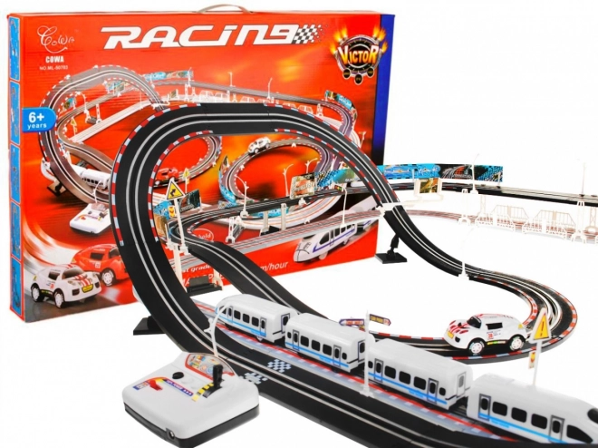 Pista da corsa elettrica 2 in 1 per bambini 6+