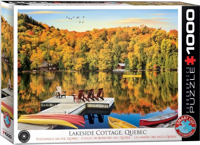 Puzzle Casetta al Lago, Quebec 1000 Pezzi