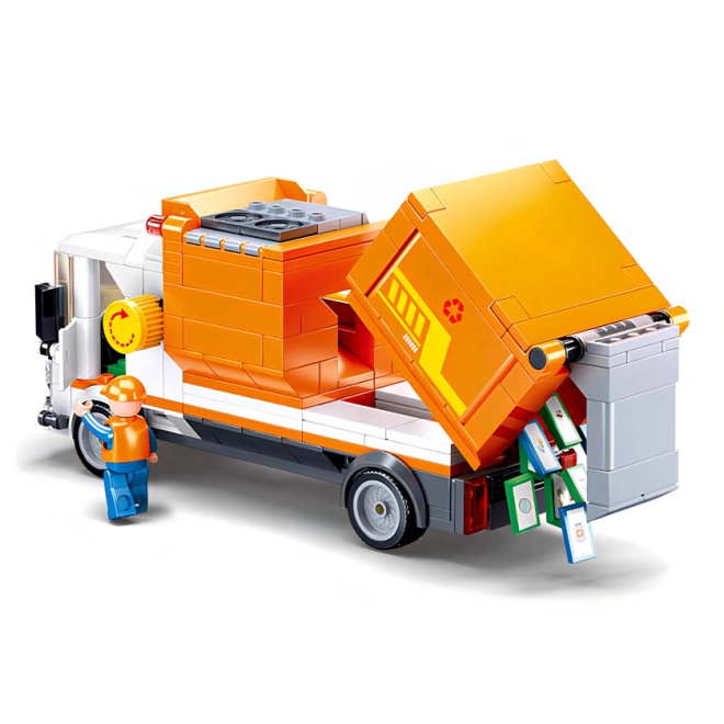 Camion dei rifiuti funzionante per un gioco realistico