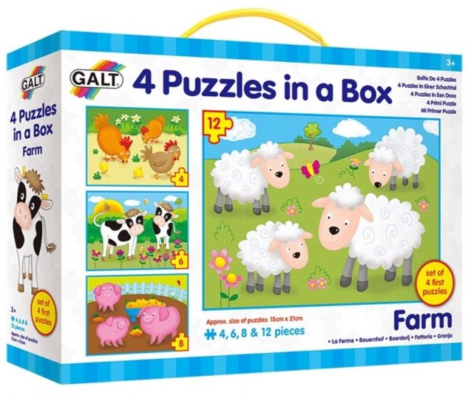 Puzzle Animali Domestici 4 in 1