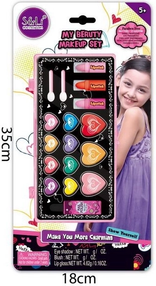 Set cosmetico per unghie in scatola