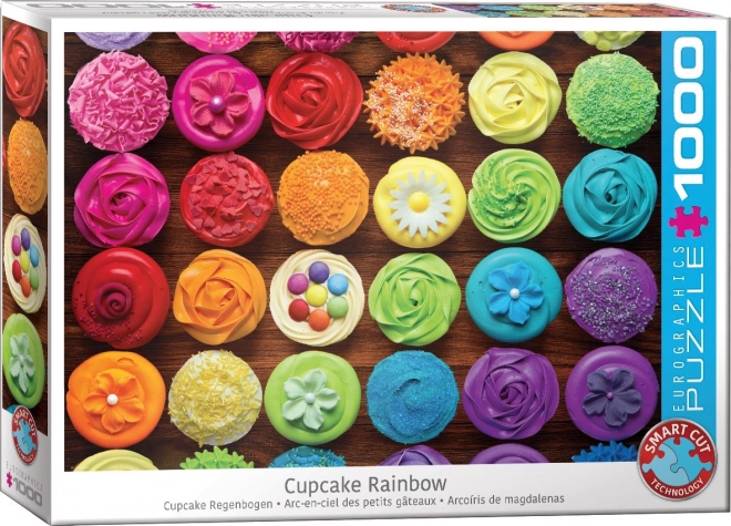 Puzzle Eurographics Arcobaleno Cupcake 1000 Pezzi