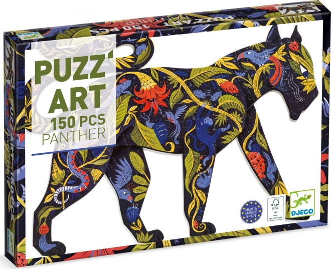 Puzzle contorno DJECO Pantera 150 pezzi