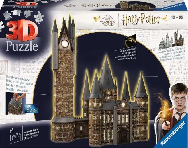 Harry Potter: Torre astronomica del Castello di Hogwarts - Edizione notturna