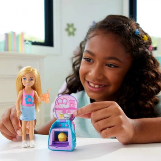 Bambola Barbie Chelsea con zaino e gattino