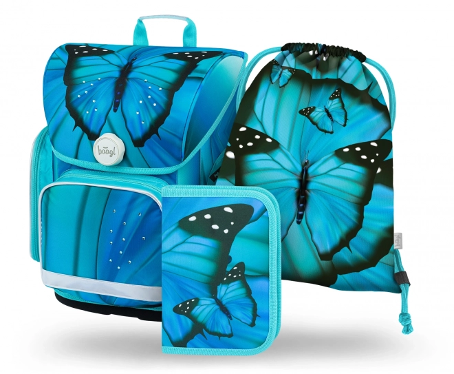 Set zaino scolastico Baagl ERGO Butterfly