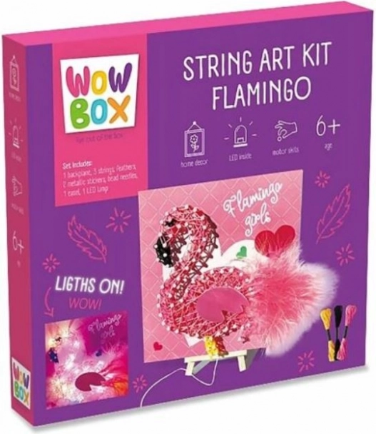 Set creativo String Art Fenicottero