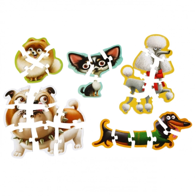 Puzzle di cani 5 in 1