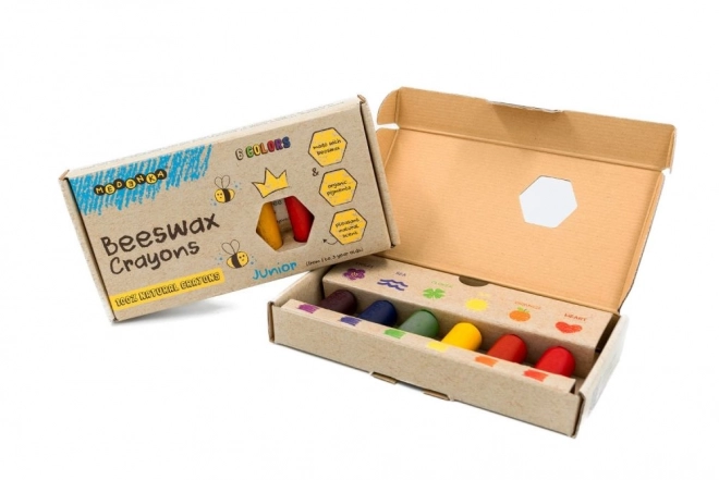 Pastelli a cera ecologici Junior 6 pz