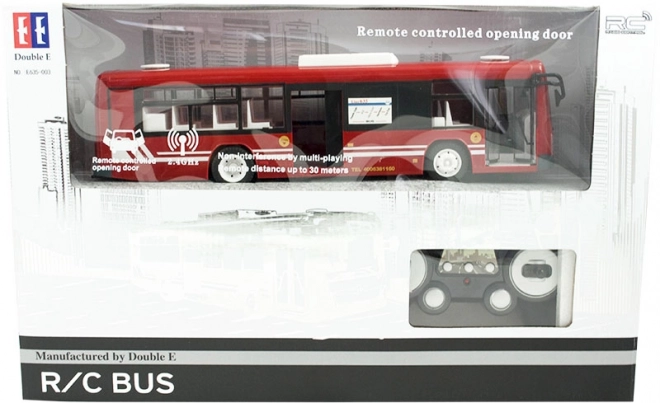 Autobus telecomandato per bambini 6+ rosso 1:20 con suoni e luci