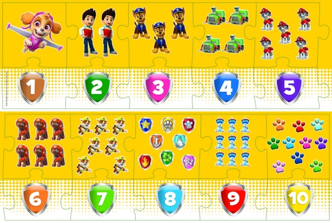 Puzzle Educativo Numeri PAW Patrol