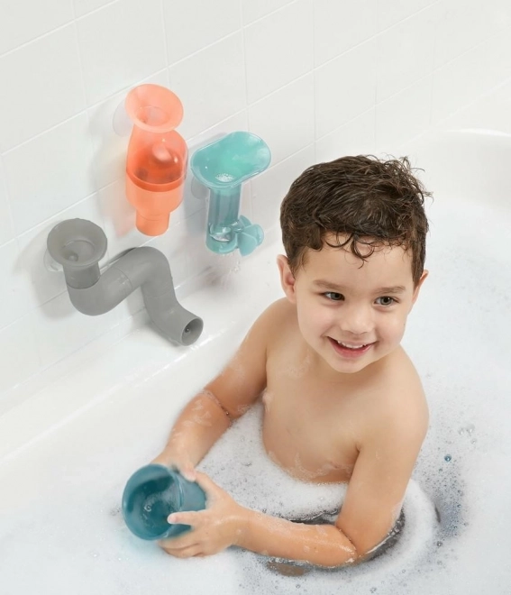 Gioco da bagno Tubes Blue Multi