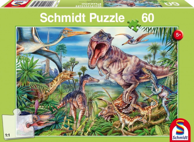 Puzzle tra i dinosauri 60 pezzi