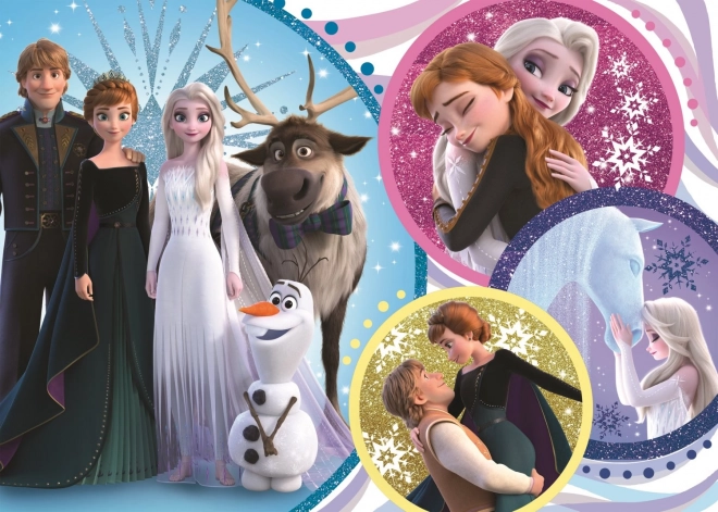 Puzzle 100 pezzi splendore dell'amore Frozen 2