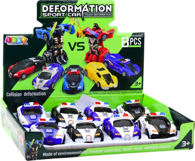 Auto Robot 2v1 Auto della Polizia Sportiva