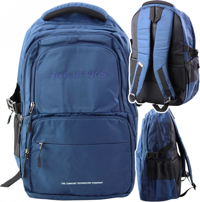 Zaino urbano con tasche 35L blu