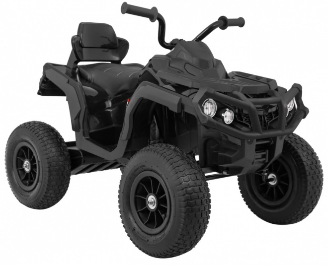 Quad ATV per bambini a batteria Air Black + ruote gonfiabili + radio MP3 + avvio lento
