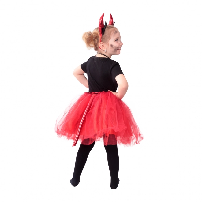 Costume Bambina con Gonna Tutu da Diavoletta