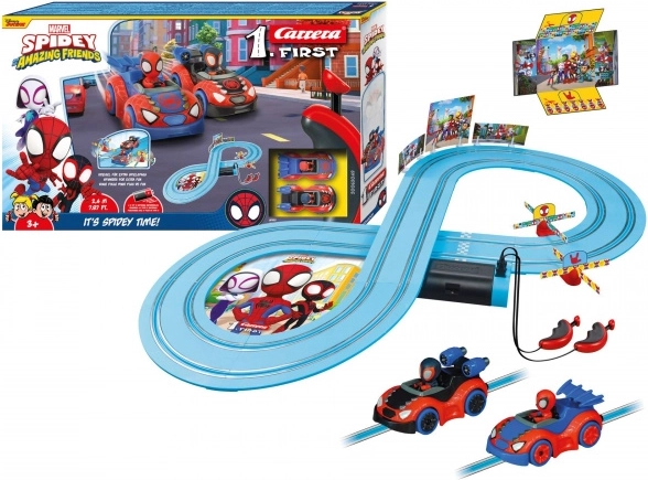 carrera first pista elettrica spidey e spin 2,4 m