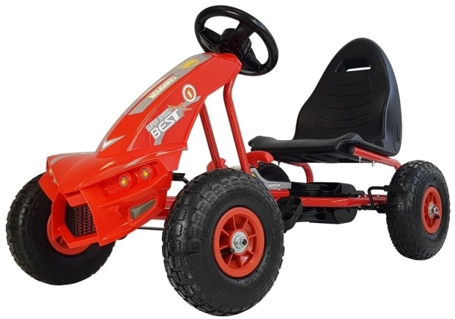 Gokart a pedali rosso per bambini