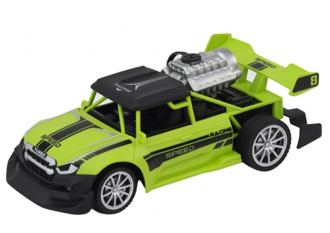 Auto telecomandato RC effetto fumo luci verde