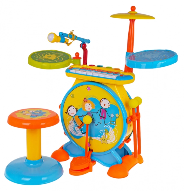 Batteria musicale con tastiera Happy Band