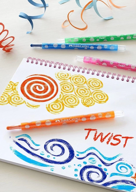 Pastelli a cera Twist 12 colori FABER-CASTELL