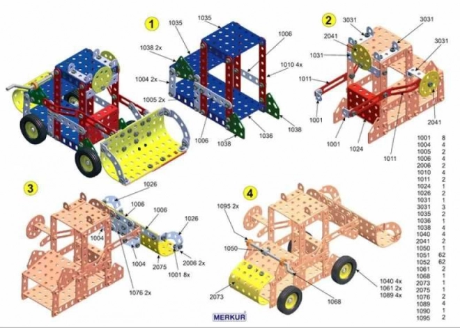 Costruzioni MERKUR 30 Modelli