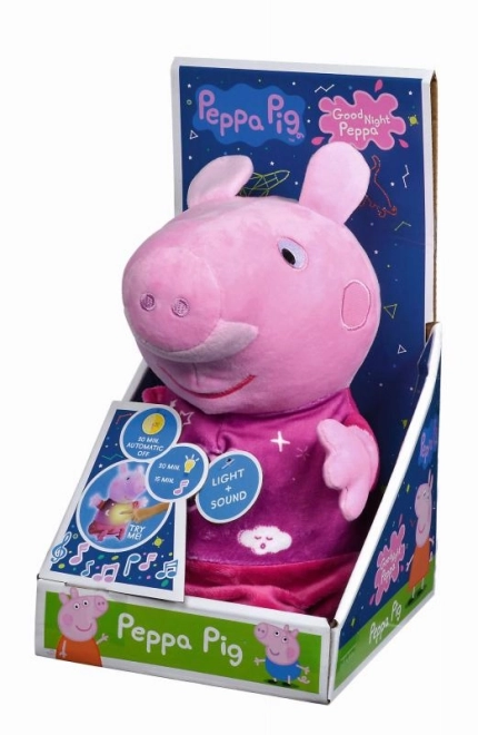 Peppa Pig peluche 2-in-1 con ninna nanna e luce