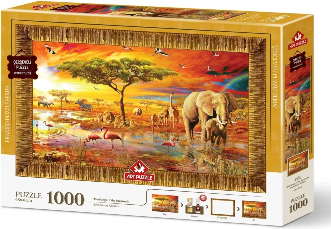 Puzzle 3 in 1 Re della Savana 1000 pezzi