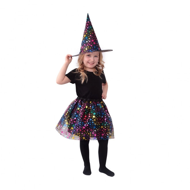 Costume da Strega Bambina con Gonna Tutu e Cappello