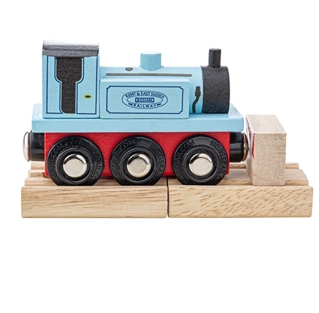 Trenino di legno Terrier Blu di Bigjigs Rail