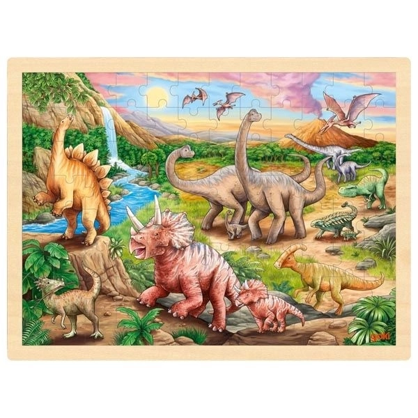 Puzzle in legno Sentiero dei Dinosauri 96 pezzi