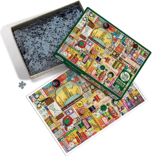 Puzzle Accessori Da Cucito COBBLE HILL 1000 Pezzi